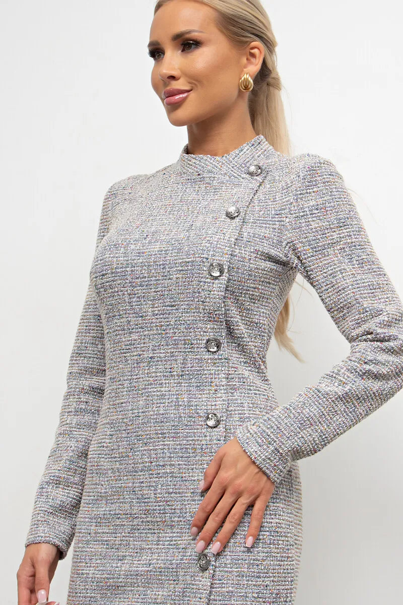 Kényelmes gombolható ruha 2024 őszre/télére