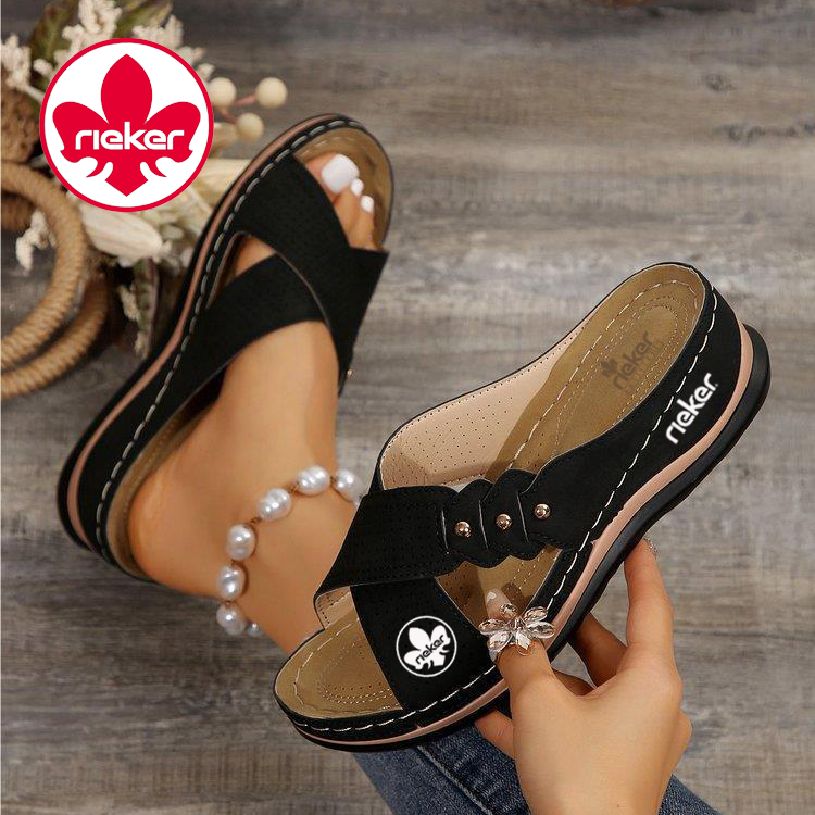 RIEKER@2025 Új lapos masszázspapucs