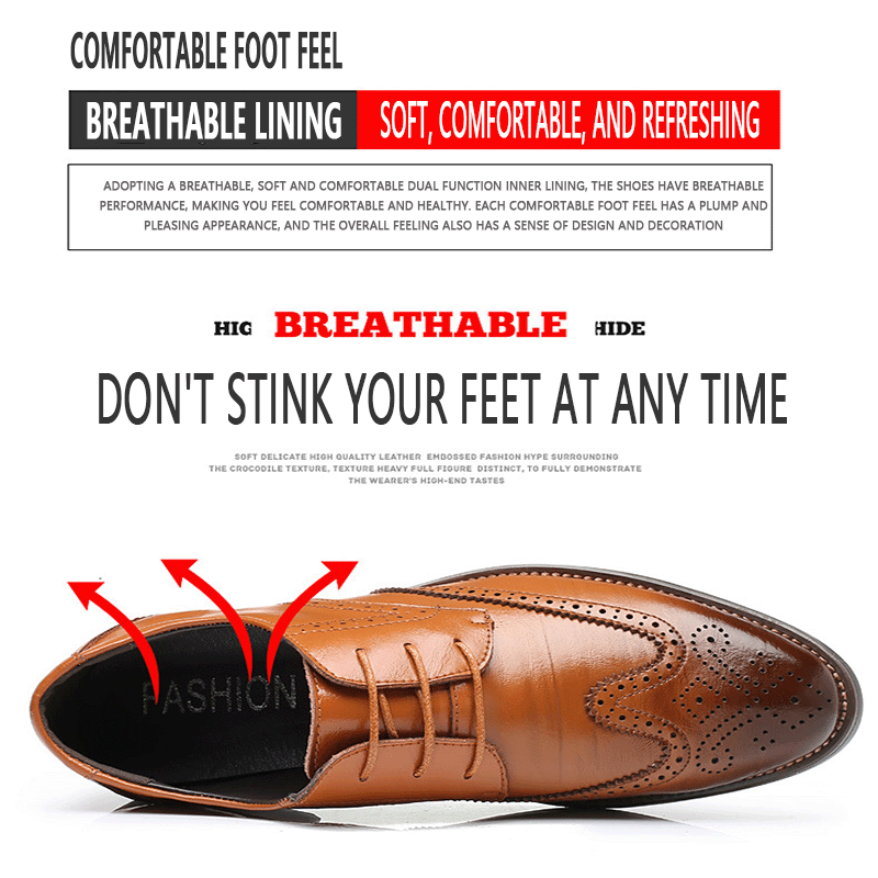 Férfi Brogue üzleti bőrcipő