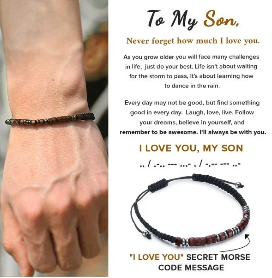 🎁To My Son Love You Forever karkötő