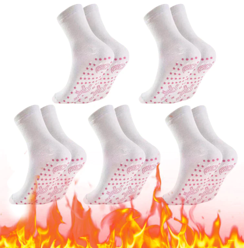 Turmalin termocirkulációs önmelegedő formájú zokni