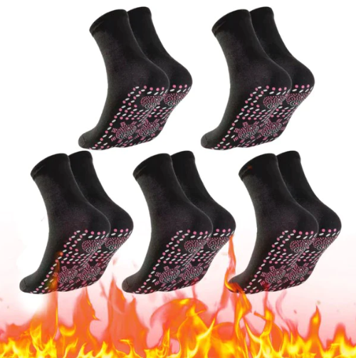 Turmalin termocirkulációs önmelegedő formájú zokni