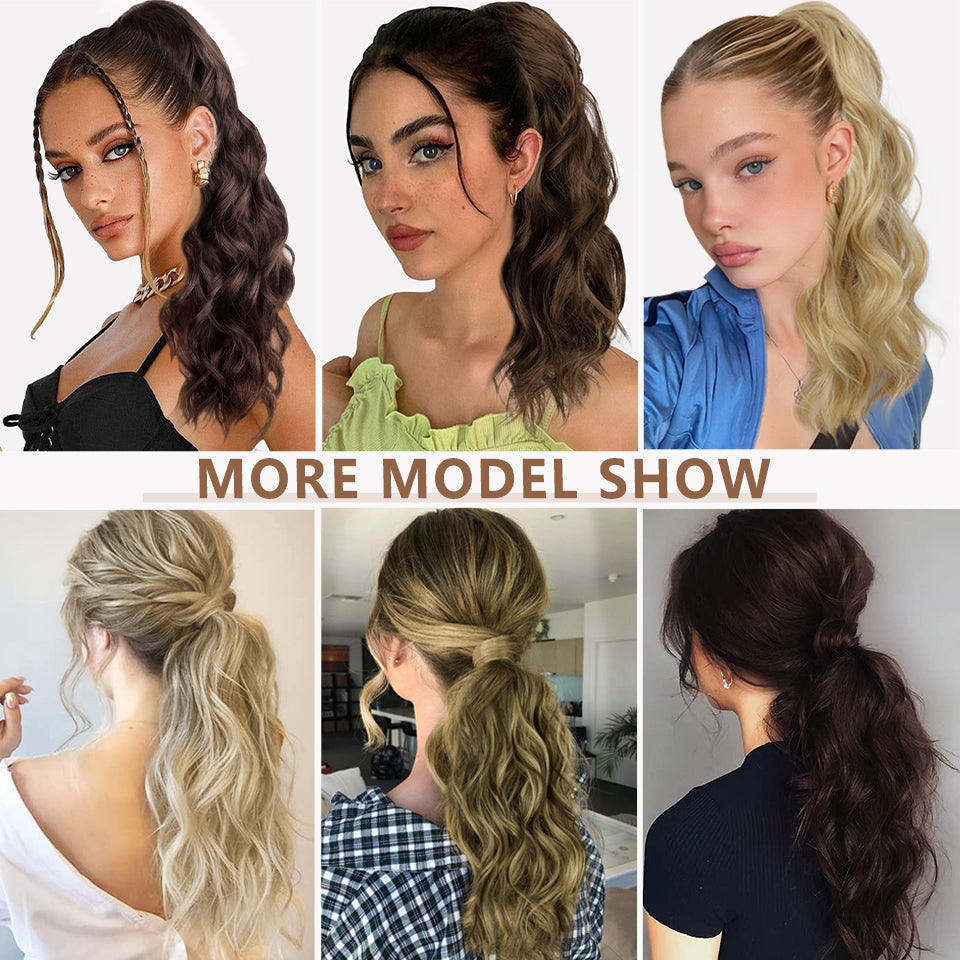 A legjobb hosszú hullámos lófarok körmökkel, póthajjal