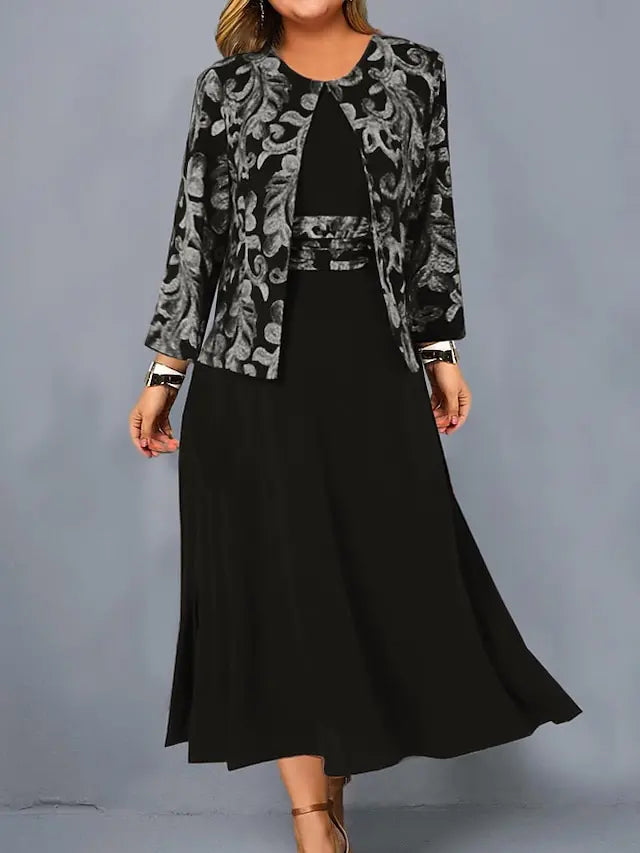 🥰💗Novo vestido estampado sem mangas jaqueta recortada roupa casual fashion