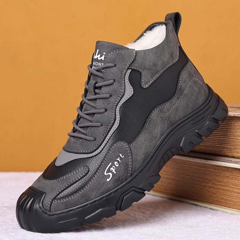 Téli vastagított férfi alkalmi pamutcipő