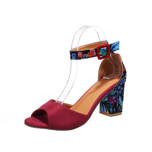 Ortopéd szandál virágos csatokkal