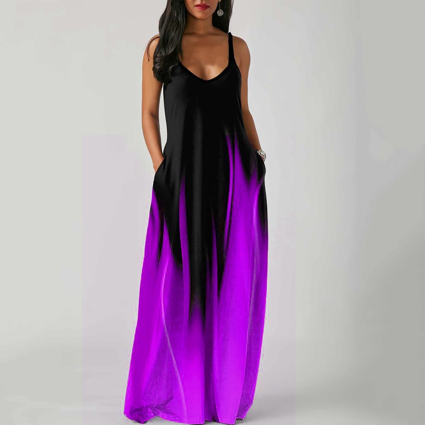 Új 2022-es Gradient Print Sling nyári ruha