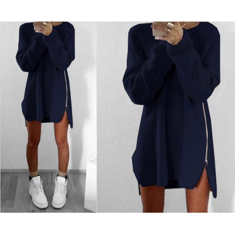 Új őszi-téli szabadidő pulóver cipzárral