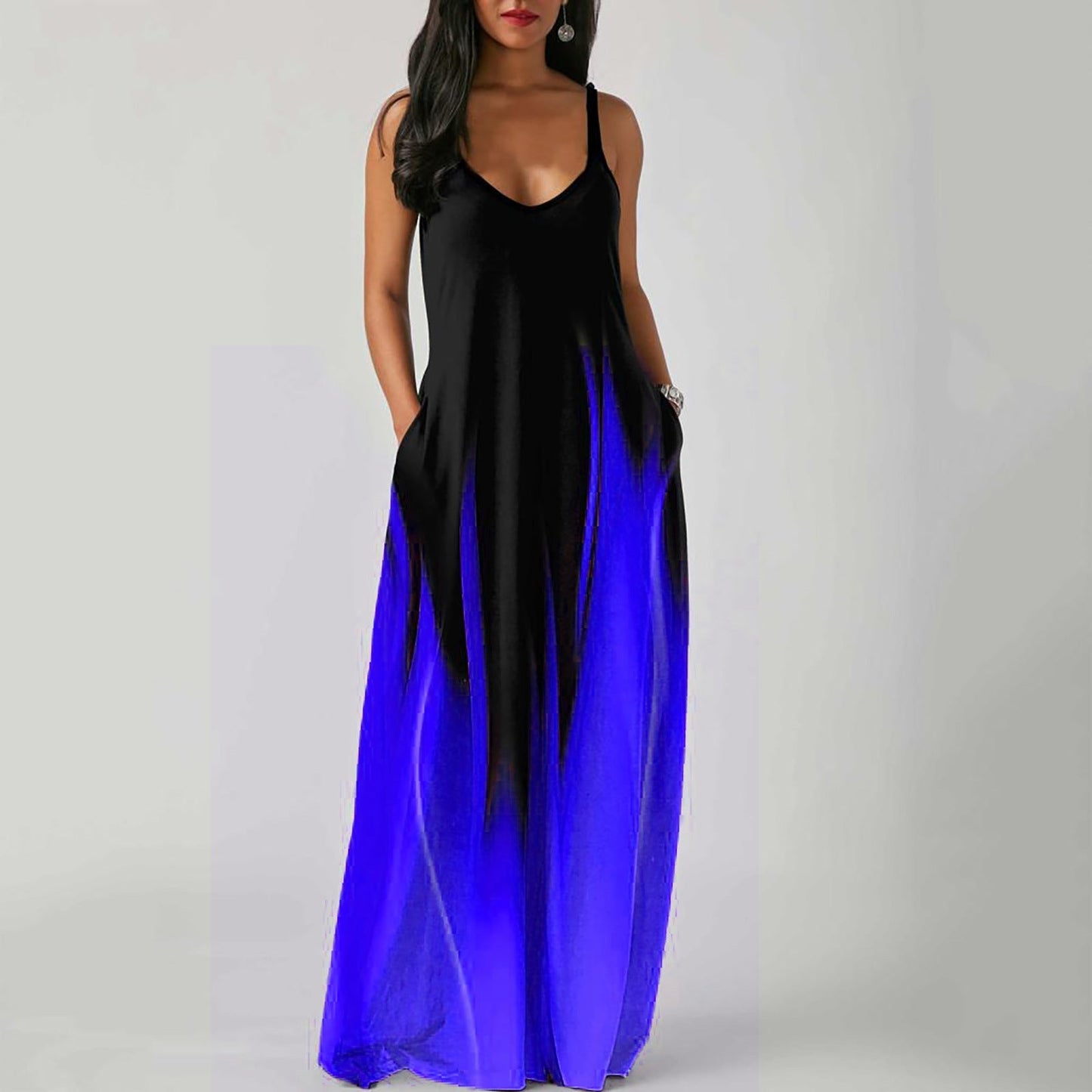 Új 2022-es Gradient Print Sling nyári ruha