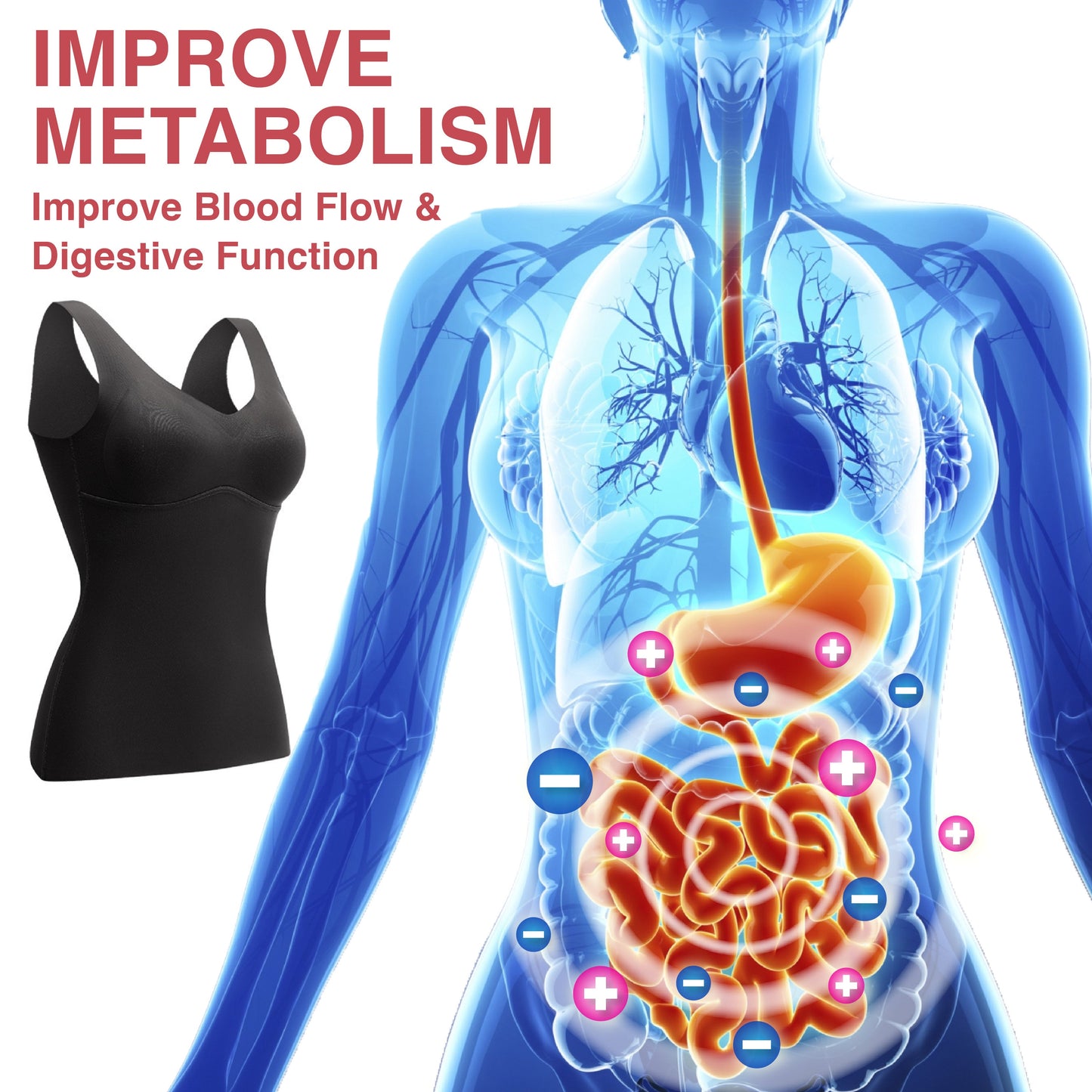 FiberFit™ mell- és fogyókúrás önmelegedő mellény