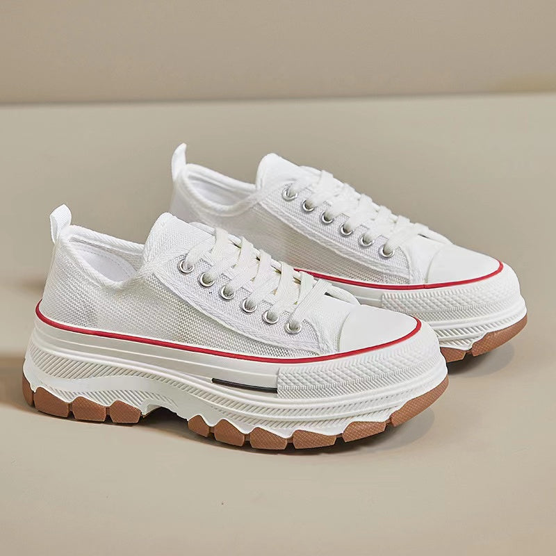 2023-AS NŐI LÉLEGZŐ VÁSZONCIPŐ VASTAG TALPVAL