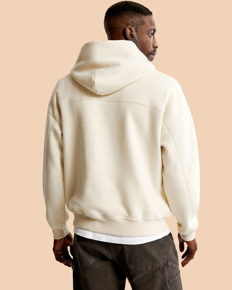 Uniszex, túlméretezett, vállpántos kapucnis kapucnis pulóver