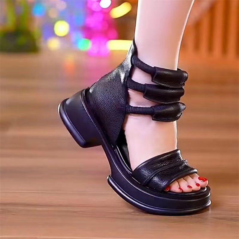 2023-as nyári Retro puha talpú platformszandál