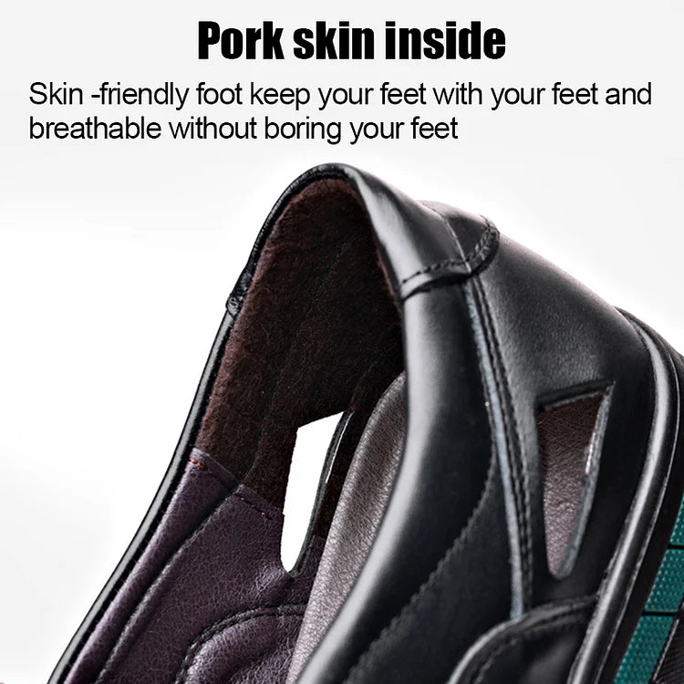 Valódi bőrből készült férfi nyári üzleti cipő