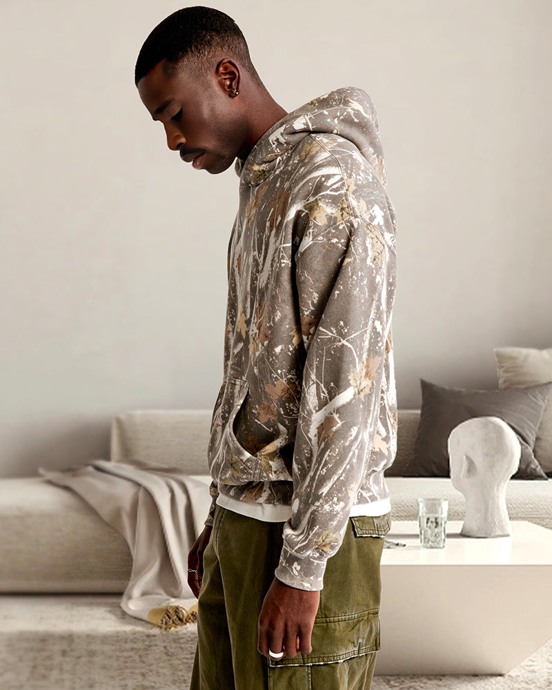 Uniszex, túlméretezett, vállpántos kapucnis kapucnis pulóver