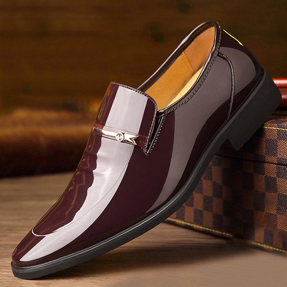 Légáteresztő férfi bőrcipő mikroszálas bőrből