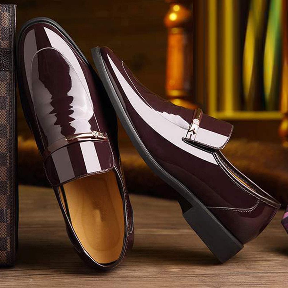 Légáteresztő férfi bőrcipő mikroszálas bőrből