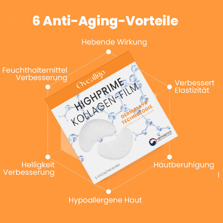 OVEALLGO™ KOREANISCHE ULTIMATIV DERMALAYER-TECHNOLOGY LÖSLICHER KOLLAGENFILM