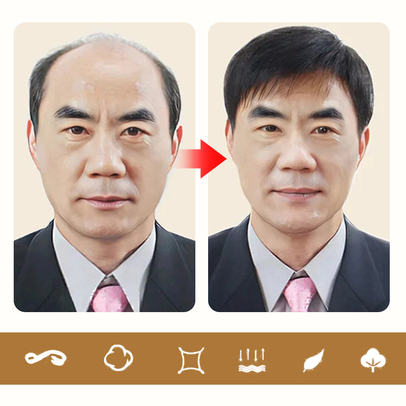 [A legjobb ajándék neki] Természetes és valósághű teljes paróka férfiaknak